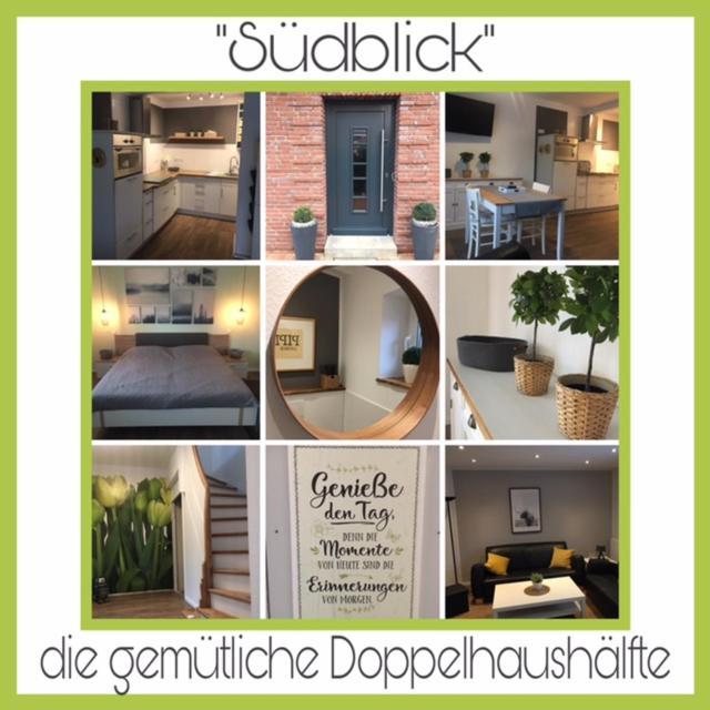 Apartamento „Südblick“ gemütliche Doppelhaushälfte Lastrup Exterior foto